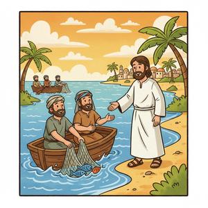 Jesus Calls His First Disciples — Pre-K & Kindergarten (Ages 4-6)