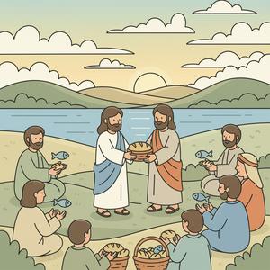 Jesus Feeds the 5,000 — Nursery (Ages 0-1)