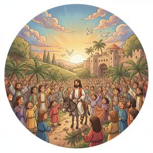 The Triumphal Entry , Hosanna! — 1st-3rd Grade (Ages 6-9)