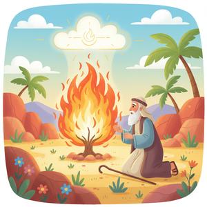 Moses and the Burning Bush — Pre-K & Kindergarten (Ages 4-6)