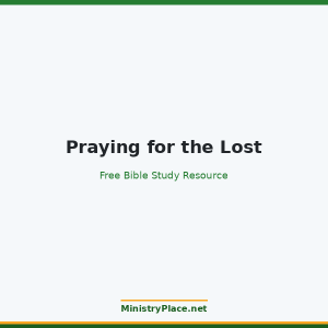 Praying for the Lost