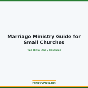 Marriage Ministry Guide for Small Churches