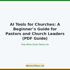 AI Tools for Churches: A Beginner’s Guide for Pastors and Church Leaders (PDF Guide)