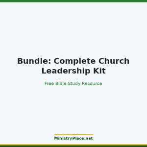 Bundle: Complete Church Leadership Kit