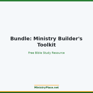Bundle: Ministry Builder's Toolkit
