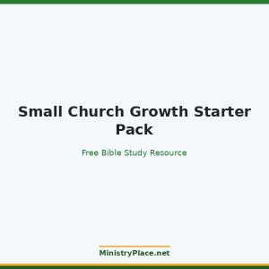 Small Church Growth Starter Pack