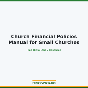 Church Financial Policies Manual for Small Churches