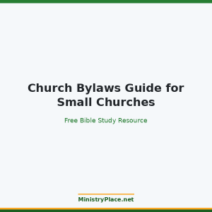 Church Bylaws Guide for Small Churches