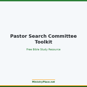 Pastor Search Committee Toolkit