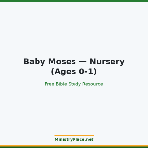 Baby Moses — Nursery (Ages 0-1)