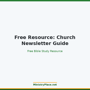 Free Resource: Church Newsletter Guide