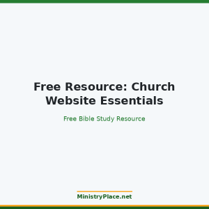 Free Resource: Church Website Essentials