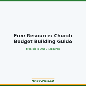 Free Resource: Church Budget Building Guide