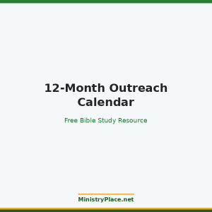 12-Month Outreach Calendar