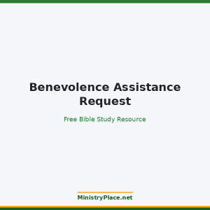 Benevolence Assistance Request