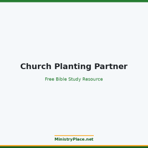Church Planting Partner