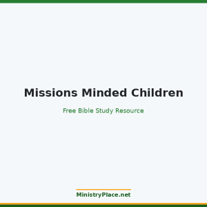 Missions Minded Children