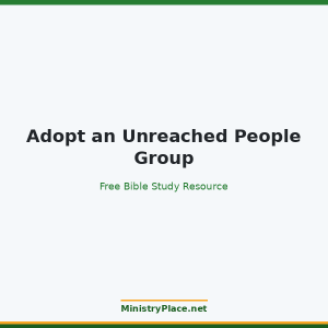 Adopt an Unreached People Group